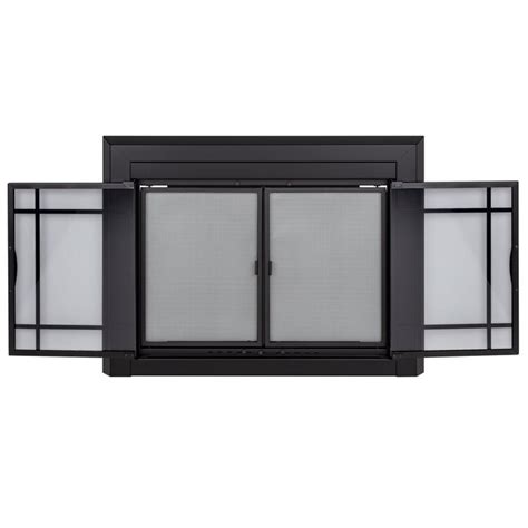 Pleasant Hearth Easton Black Medium Cabinet